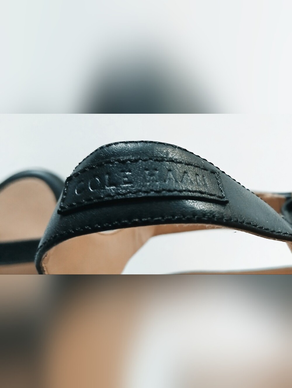 EUC Cole Haan Mirabelle Women's Strappy Flat Black Leather Sandals, Size 10B - Picture 11 of 11